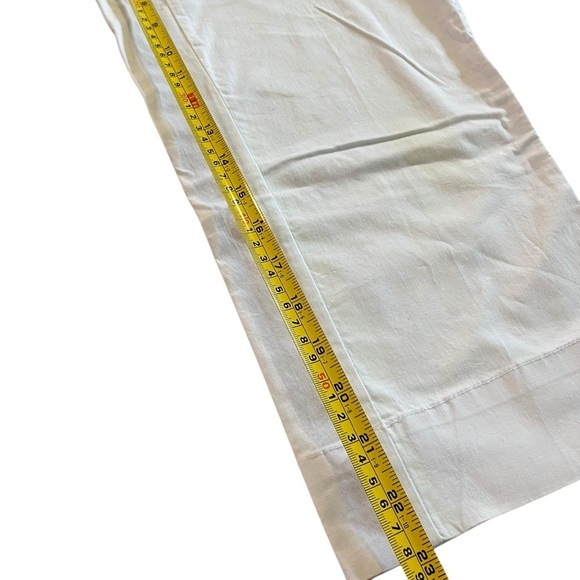 Land ‘n Sea white cotton drawstring pants women’s size 8 | stretch travel beach - Picture 7 of 12